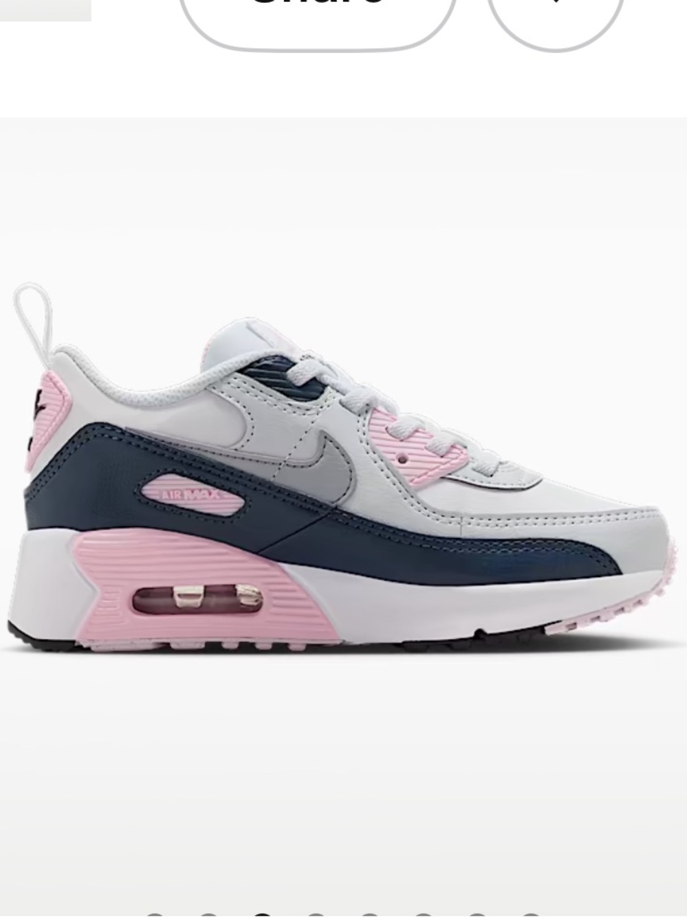 Nike Air Max 90 Girls' Grade School Sz1 - Picture 5 of 9